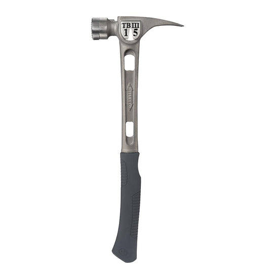 15 oz Ti-Bone III Titanium Hammer with Milled Face and Curved Handle ;