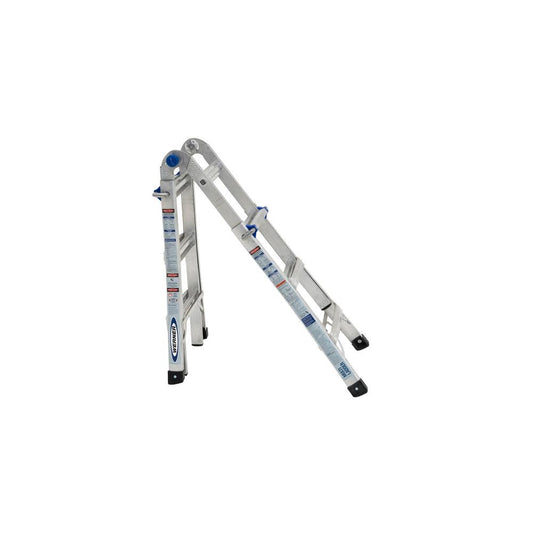 13-ft Aluminum 300-lb Telescoping Type Ia Multi-Position Ladder ;