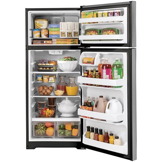 16.6 cu ft Top Freezer Stainless Refrigerator